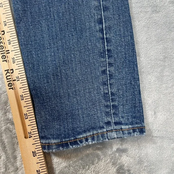 Abercrombie Fitch Women's  Size 26 The Skinny High Rise Jeans Distressed Blue - Picture 2 of 6